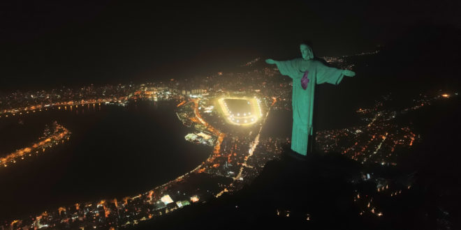 Cristo Redentor entra no ritmo do coração dos brasileiros para celebrar o Dia Mundial do Coração